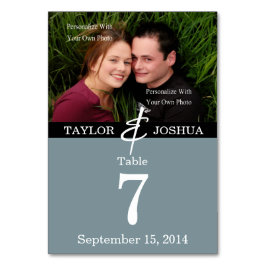 Moderne lijnen leisteen blauw fototafel Kaart