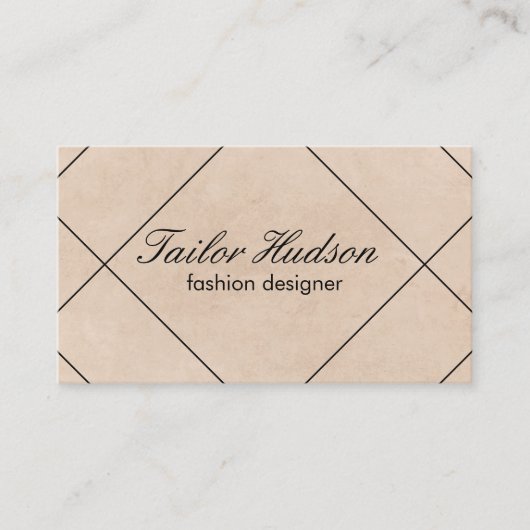 Moderne lijnen / textuur visitekaartje (Voorkant)