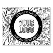 Moderne lijnillustraties en uw Logo met bewerkbare Rubberstempel (Afrduk)