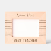 Moderne lijnkunst, beste leraar gegraveerde lijstjes (Voorkant)