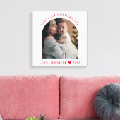 Moderne Lijst Aangepaste Moederdag Fijne eerste fo Canvas Afdruk (Insitu (Woonkamer))