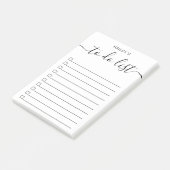 Moderne lijst met eenvoudige taken | Wit Post-it® Notes (Schuin)