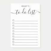 Moderne lijst met eenvoudige taken | Wit Post-it® Notes (Voorkant)