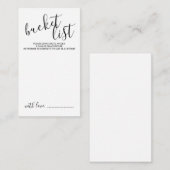 Moderne lijst met kabelbindingen voor script advieskaart (Voorkant / Achterkant)