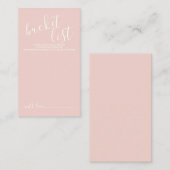 Moderne lijst met kabelbindingen voor script advieskaart (Voorkant / Achterkant)