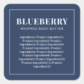 Moderne lijst met witte rand Aangepaste kleuringre Vierkante Sticker (Voorkant)