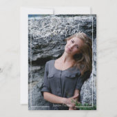 Moderne Lijst Voeg je foto-Afstuderen toe Aankondiging (Voorkant)