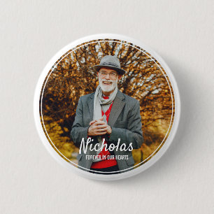 Moderne Lijsten Eenvoudige foto begrafenis Ronde Button 5,7 Cm