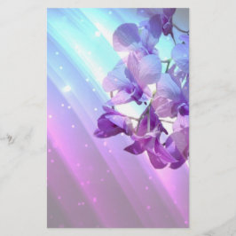 moderne lila paarse orchidee bruiloft