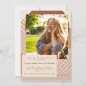 Moderne Lines Terracotta 3 Fotogradatie Partij I Kaart (Voorkant)