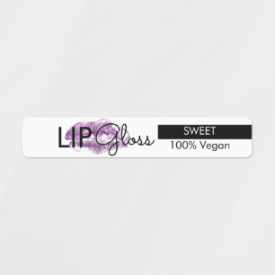 Moderne Lip Gloss Lips brandend Packaging Labels