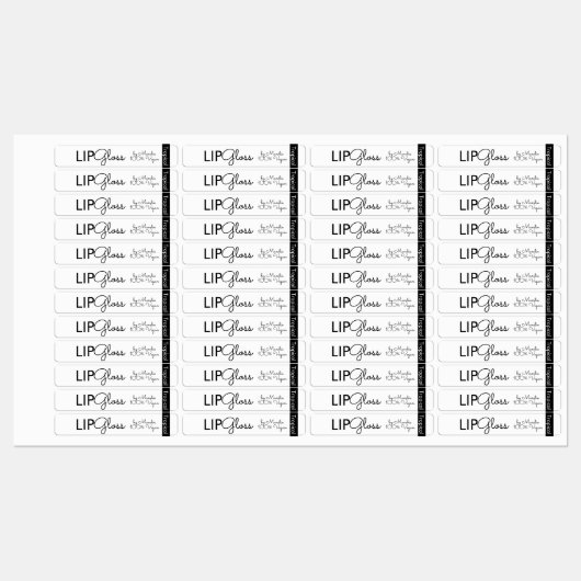 Moderne Lip Gloss-verpakkingslabels Labels (Vel)