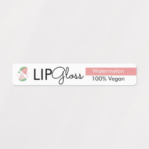Moderne lipgloss watermeloen branding verpakking labels