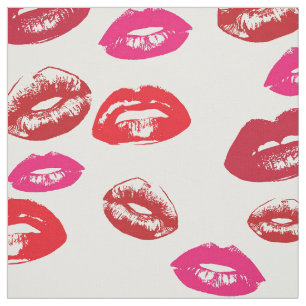 Moderne lippenstift make-up patroon stof