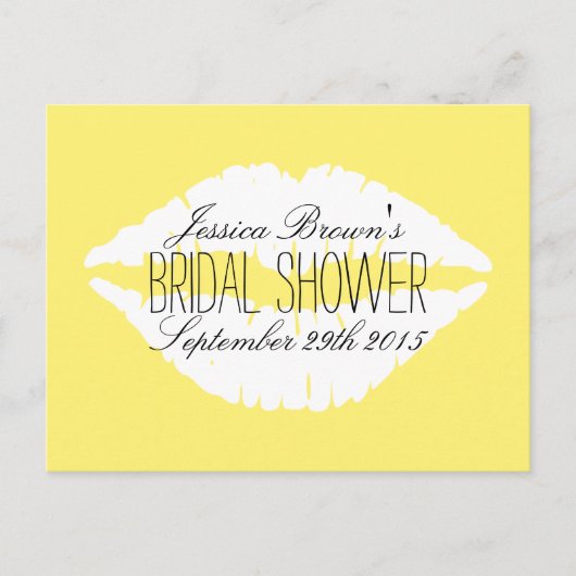 Moderne lips Vrijgezellenfeest Recipe Kaarten (Voorkant)