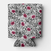 Moderne lipstick Lips B&W Patroon Blikjeskoeler (Voorkant)