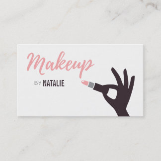 Moderne lipstick Makeup Artistische Visitekaartjes