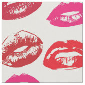 Moderne lipstick Makeup Patroon Stof (Close Up)