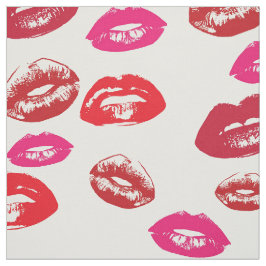 Moderne lipstick Makeup Patroon Stof