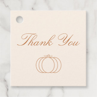 Moderne Little Pumpkin Baby Shower Bedankjes Labels