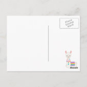 Moderne Llama 3e Verjaardagsfeestje Briefkaart (Achterkant)