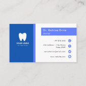 Moderne Logo Dentist Business Visitekaartje (Voorkant)