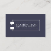 Moderne Logo elektronicaverlengkabel Visitekaartje (Voorkant)