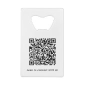 Moderne Logo- en kwaliteitscontrolecode Kredietkaart Flessenopener (Achterkant)