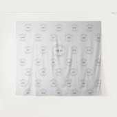 Moderne logo evenementen van Grey Step en Repeat C Wandkleed (Voorkant (horizontaal))