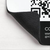 Moderne Logo Gepersonaliseerde zwart-wit Muismat (Hoek)