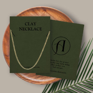 Moderne Logo juwelen Ketting-kaart Visitekaartje