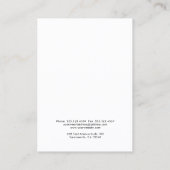 Moderne Logo Kettingen armband display Kaart Visitekaartje (Achterkant)