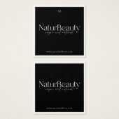 Moderne Logo kleding Hang Label Vierkante Visitekaartjes (Voorkant /achterkant)