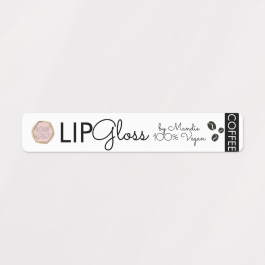 Moderne Logo Lip Gloss Branding Packaging Coffee Labels (Design 1)