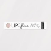 Moderne Logo Lipgloss Merkverpakkingslabels Labels (Design 2)