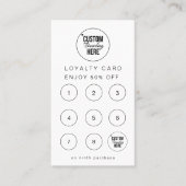 Moderne Logo Loyalty Reward Kaarten voor de klant (Voorkant)