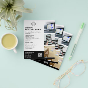 Moderne Logo Marketing Creatief Ondernemen Flyer