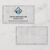 Moderne Logo | Marmer Concrete Visitekaartje (Voorkant / Achterkant)