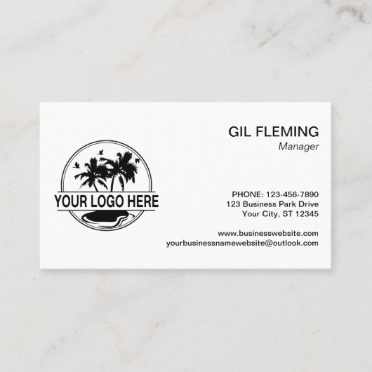 Moderne Logo minimalistisch Visitekaartje (Voorkant)