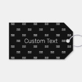 Moderne Logo of Design Pattern met elk Afbeelding Cadeaulabel (Voorkant (Horizontaal))