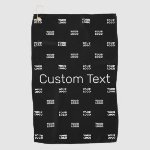 Moderne Logo of Design Pattern met elk Afbeelding Golfhanddoek
