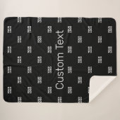 Moderne Logo of Design Pattern met elk Afbeelding Sherpa Deken (Voorkant (horizontaal))