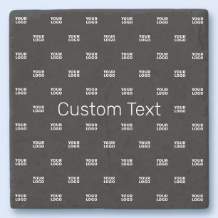 Moderne Logo of Design Pattern met elk Afbeelding Stenen Onderzetter