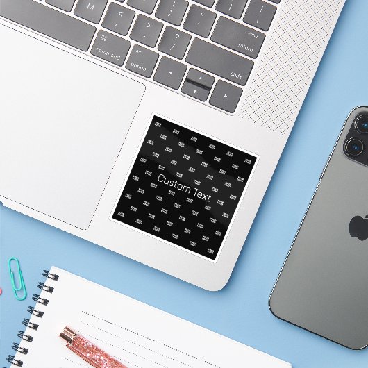 Moderne Logo of Design Pattern met elk Afbeelding Sticker (Laptop met iPhone)