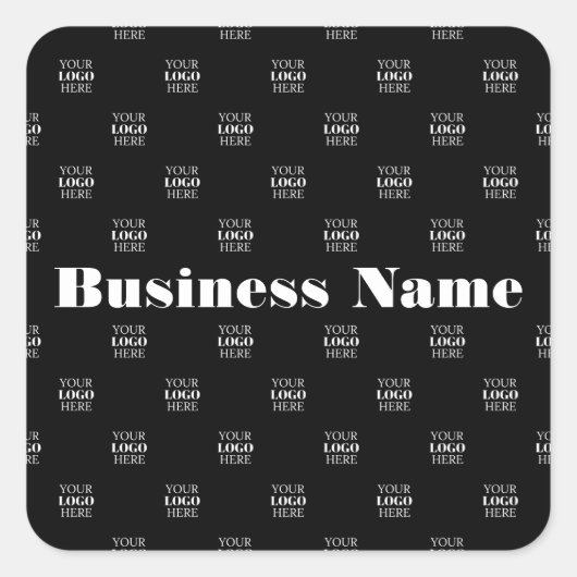 Moderne Logo of Design Pattern met elk Afbeelding Vierkante Sticker (Voorkant)
