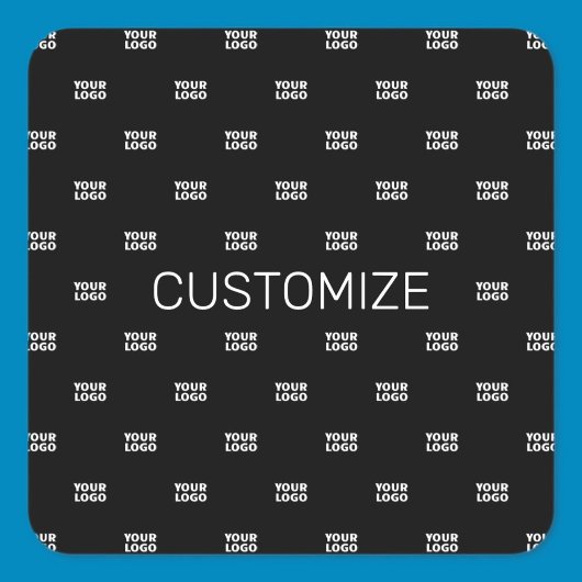 Moderne Logo of Design Pattern met elk Afbeelding Vierkante Sticker