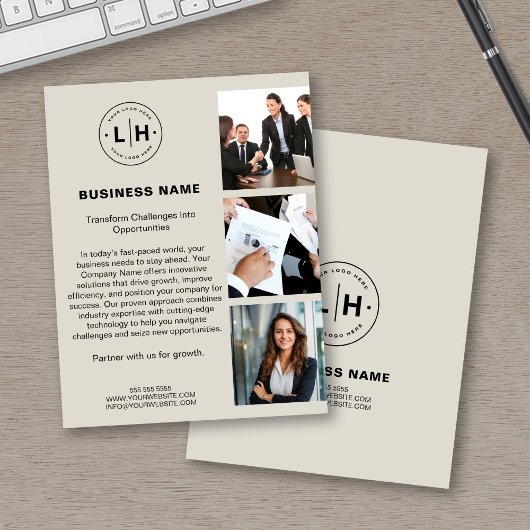 Moderne Logo Photo Corporate Business Flyer