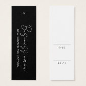 Moderne Logo productprijs Label Kaart ophangen (Voorkant /achterkant)