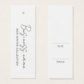 Moderne Logo productprijs Label Kaart ophangen (Voorkant /achterkant)