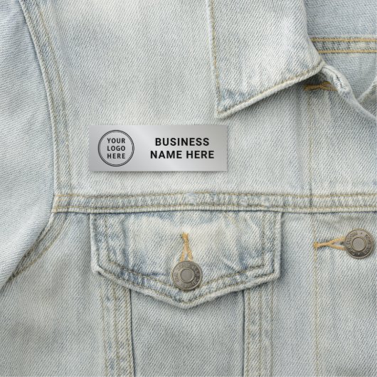 Moderne Logo Professional Silver Naamplaatje (In situ)